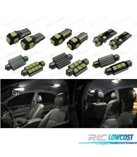 KIT COMPLETO DE 17 LÂMPADAS LED INTERIOR PARA MERCEDES CLASE E W211 E55AMG E320 02-08