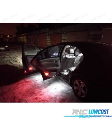 KIT COMPLETO DE 17 LÂMPADAS LED INTERIOR PARA MERCEDES CLASE E W211 E55AMG E320 02-08