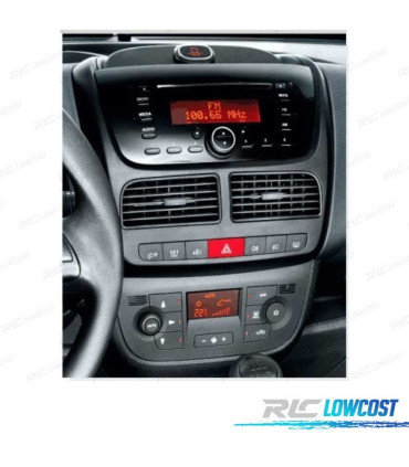 MOLDURA ADAPTADOR PRETO PARA RADIO 2-DIN PARA FIAT DOBLO OPEL COMBO TOUR