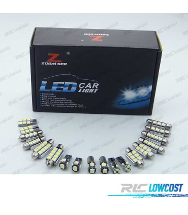 KIT COMPLETO DE 23 LÂMPADAS LED INTERIOR PARA AUDI A4 S4 RS4 B6 B7 AVANT WAGON SOLAMENTE 2002-2008
