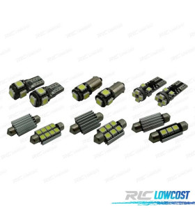 KIT COMPLETO 11 LAMPADAS LED INTERIOR PARA ALFA ROMEO 156 98-05