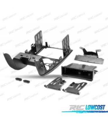 MOLDURA ADAPTADOR PRETO PARA RADIO 1-DIN Y 2-DIN PARA MINI HATCH II CABRIO II CLUBMAN CLUBVAN COUPE ROADSTER
