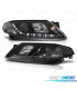 FARÓIS RENAULT LAGUNA 01-05 LUZ DIURNA LED FUNDO NEGRO