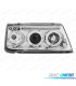FARÓIS PEUGEOT 205 90-96 ANGEL EYES FUNDO CROMADO