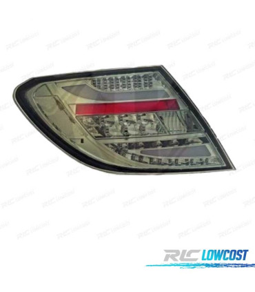 PILOTOS MERCEDES CLASSE C W204 07-11 LED FUNDO CROMADO ESCURECIDO