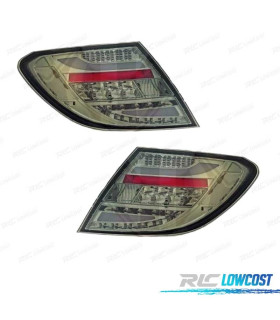 PILOTOS MERCEDES CLASSE C W204 07-11 LED FUNDO CROMADO ESCURECIDO