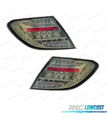 PILOTOS MERCEDES CLASSE C W204 07-11 LED FUNDO CROMADO ESCURECIDO