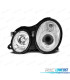 FARÓIS ANGEL EYES CCFLMERCEDES CLK W208 98-02 FUNDO CROMADO