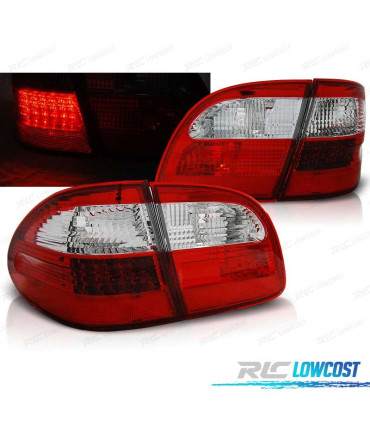 PILOTOS MERCEDES CLASSE E W211 ESTATE 02-06 LED VERMELHO CROMADO