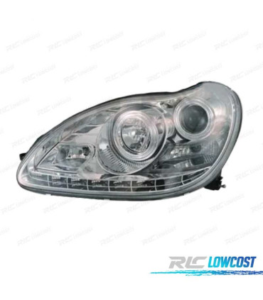 FAROIS XENON LED MERCEDES S W220 02-05 FUNDO CROMADO