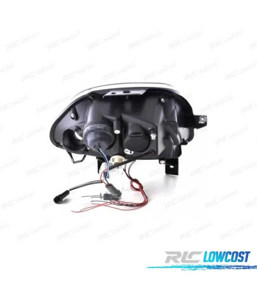 FARÓIS ANGEL EYES RENAULT CLIO 98-01 FUNDO PRETO