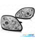 FARÓIS ANGEL EYES MERCEDES SLK R170 96-04 FUNDO CROMADO