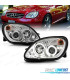 FARÓIS ANGEL EYES MERCEDES SLK R170 96-04 FUNDO CROMADO