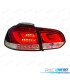 PILOTOS VOLKSWAGEN VW GOLF 6 08-12 BARRA DE LED VERMELHO CROMADO