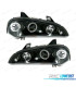 FARÓIS FRONTAIS ANGEL EYES PARA OPEL TIGRA 94-00 FUNDO PRETO