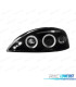 FARÓIS ANGEL EYES + LED OPEL CORSA C 00-06 FUNDO PRETO