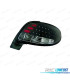 FAROLINS TRASEIROS LED PEUGEOT 206 98-09 PRETO