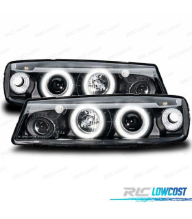 FARÓIS ANGEL EYES OPEL CALIBRA 90-98 FUNDO PRETO