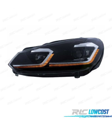 FARÓIS VOLKSWAGEN VW GOLF 6 08-13 LOOK PRATEADO GOLF 7 DINÂMICOS