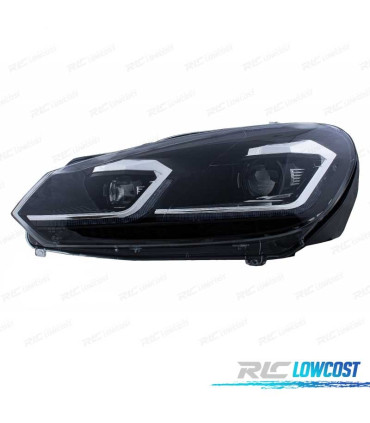 FARÓIS VOLKSWAGEN VW GOLF 6 08-13 LOOK PRATEADO GOLF 7 DINÂMICOS
