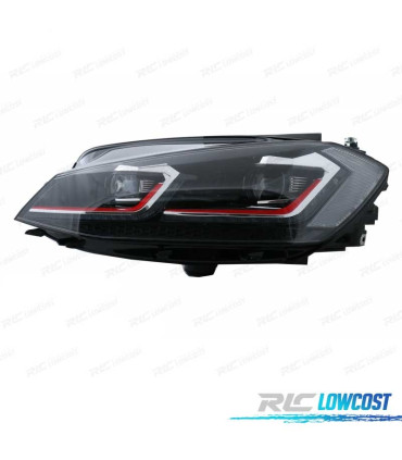 FARÓIS VOLKSWAGEN VW GOLF 7.5 17-19 FULL LED DINÂMICOS LOOK GTI