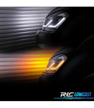 CONJUNTO FARÓIS FULL LED DINÂMICOS VOLKSWAGEN VW GOLF 7.5 17-19 LOOK R LINE