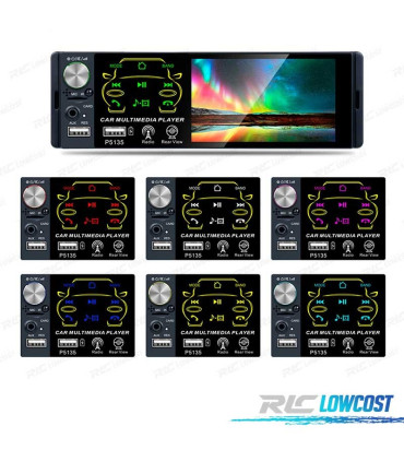 AUTORRÁDIO UNIVERSAL 1 DIN ECRA TACTIL DE 4.1"