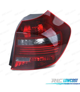 FAROLIM DIR BMW E81 E87 LCI 07-11 VERMELHO FUMADO