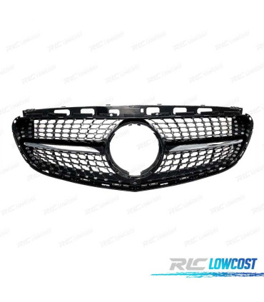 GRELHA DIANTEIRA MERCEDES CLASE E W212 14-16 LOOK DIAMOND PRETO