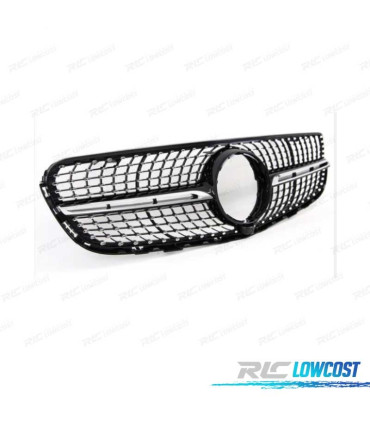 GRELHA FRONTAL MERCEDES CLASE GLC X253 C253 AMG 16-18 LOOK DIAMOND PRETO