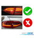 FAROLINS LED DINAMICO AUDI A4 B8 09-13 AVANT VERMELHO FUMADO CARDNA TUBELIGHT