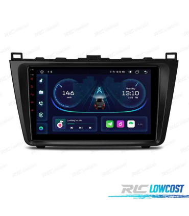 AUTO RADIO GPS ANDROID 12 PARA MAZDA 6 08-12 9"