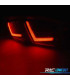 FAROLINS TRASEIROS PARA SEAT LEON 1P 09-12 LIGHT BAR VERMELHO FUMADO