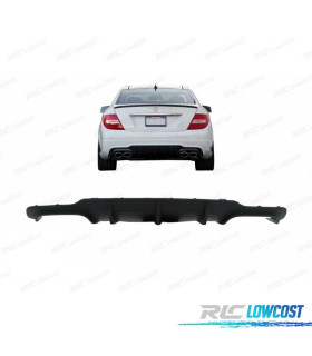 DIFUSOR TRASEIRO MERCEDES CLASE C W204 - C204 11- LOOK C63 AMG