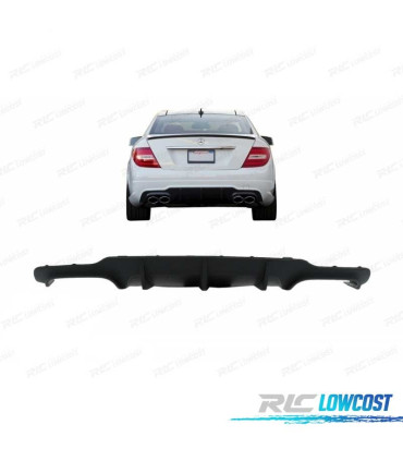 DIFUSOR TRASEIRO MERCEDES CLASE C W204 - C204 11- LOOK C63 AMG