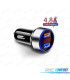 CARREGADOR RAPIDO ISQUEIRO DUPLO LCD USB 4.8 A PRETO
