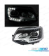 FAROIS FRONTAIS VOLKSWAGEN VW TRANSPORTER T5 10-15 LUZ DIURNA FUNDO PRETO TIPO XENON
