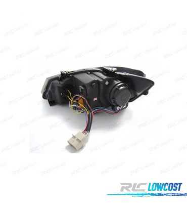 FARÓIS VOLKSWAGEN VW POLO 6R 10-14 LUZ DIURNA FUNDO NEGRO