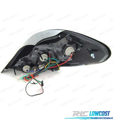 FAROLINS TRASEIROS LED PEUGEOT 207 06-09 FUMADO