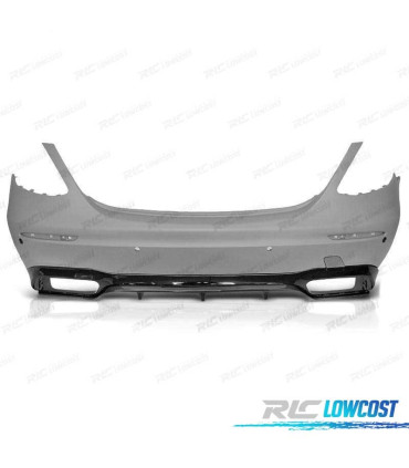 PARA-CHOQUES TRASEIRO MERCEDES W213 4P 16-19 LOOK AMG E63 PDC