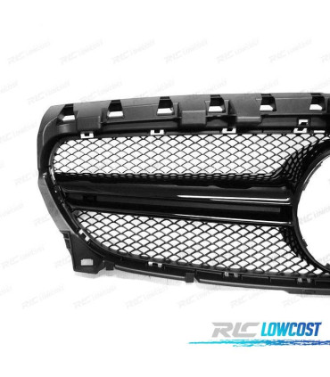 GRELHA FRONTAL MERCEDES CLA W117 2013-2016 LOOK AMG PRETO BRILHO