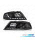 FARÓIS SKODA OCTAVIA 05-08 LUZ DIURNA LED FUNDO NEGRO
