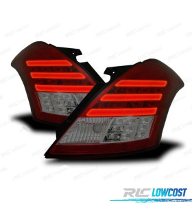 PILOTOS SUZUKI SWIFT 10-17 LED BAR VERMELHO FUMADO
