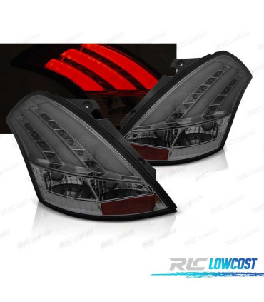 FAROLINS TRASEIROS LED SUZUKI SWIFT V 10-17 FUMADO
