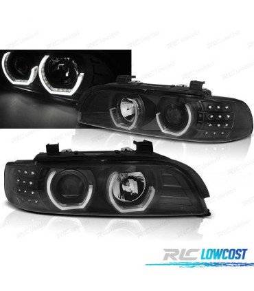 FARÓIS BMW E39 ANGEL EYES 3D CCFL + LED