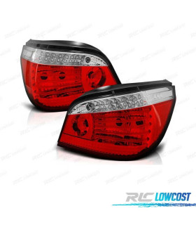 FAROLINS TRASEIROS LED BMW E60 03-07 VERMELHO BRANCO DINÂMICOS
