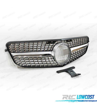 GRELHA FRONTAL MERCEDES W204 07-14 LOOK DIAMOND