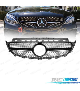 GRELHA FRONTAL MERCEDES CLASE E W213 17-20 LOOK AMG DIAMOND PRETO