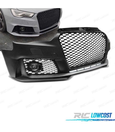 PARACHOQUES FRONTAL AUDI A3 8V 12- 16 LOOK RS3 ARO PRETO