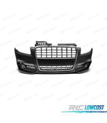 PÁRA-CHOQUES FRONTAL AUDI A4 B7 04-08 LOOK S LINE CROMADO PRETO